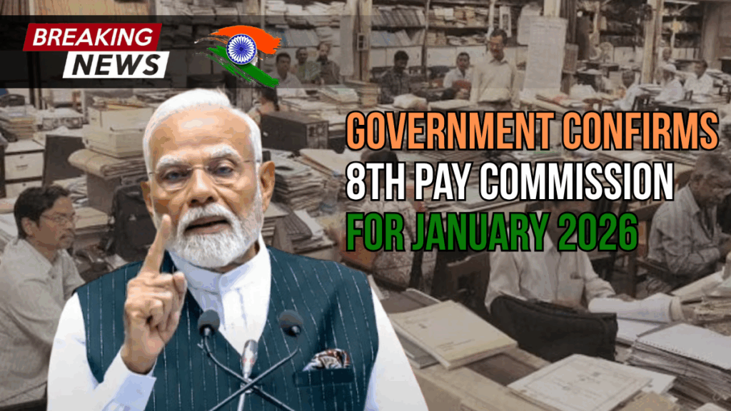 Government Confirms 8th Pay Commission for January 2026: What Employees Can Expect