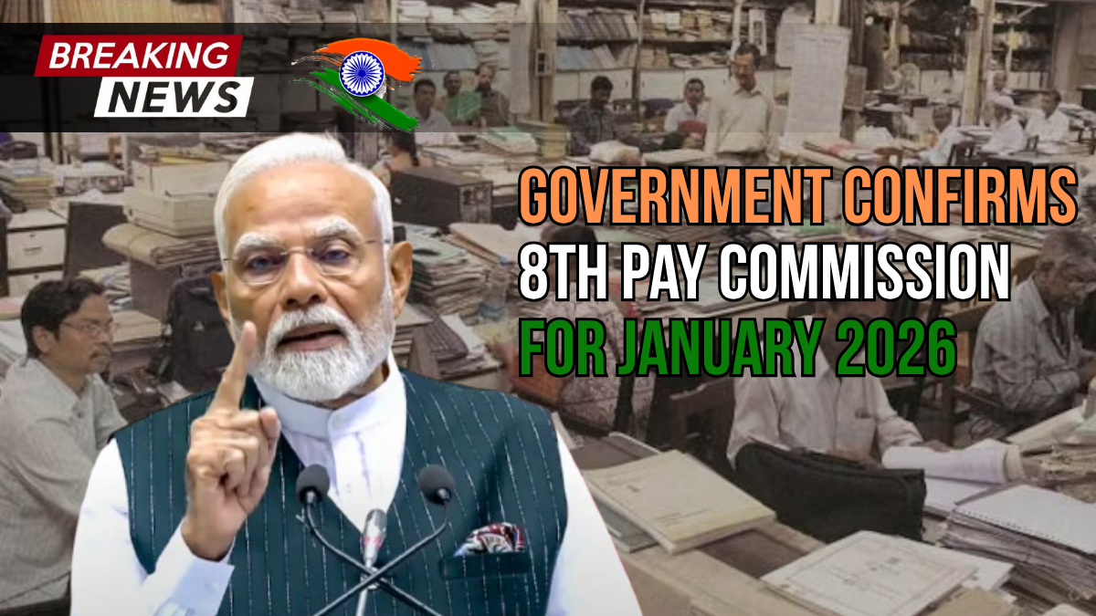 Government Confirms 8th Pay Commission for January 2026: What Employees Can Expect